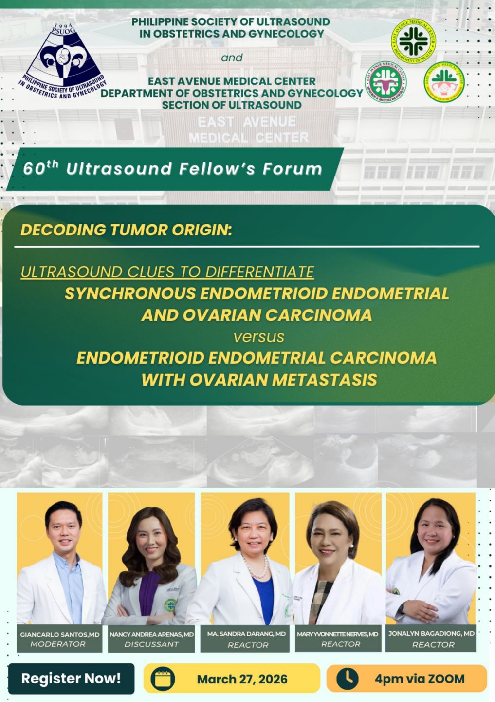60th Ultrasound Fellow’s Forum Poster